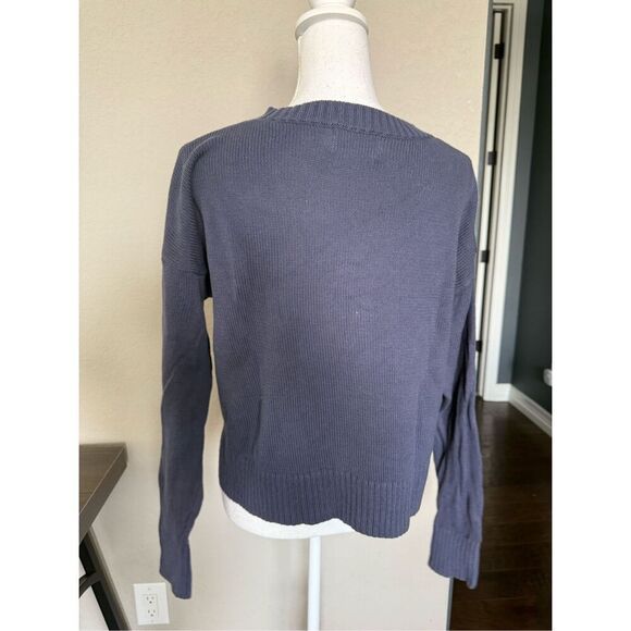 NEW Old Navy Cotton American Flag Knitted Sweater navy Blue Small - Picture 3 of 8